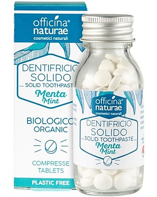 Officina Naturae Oral Menta Zero Waste Gift Box: Toothpaste in Tablets - Mouthwash in Tablets Face