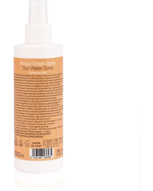 Officina Naturae Refreshing Sun Water - 200 ml - Carrot and Oat Extracts Sun Screen