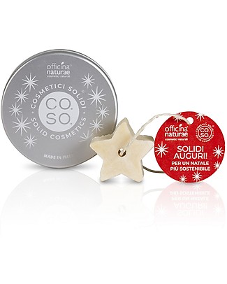 Officina Naturae Set Regalo Co.So. Di Natale - Comprende bagnoschiuma e barattolo porta cosmesi solida Gift Box