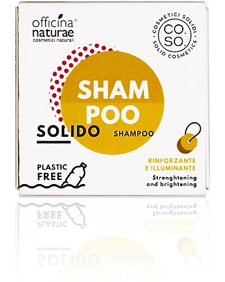 Officina Naturae Shining and Strenghtening Solid Shampoo, 64 gr - Plastic-free! Shampoos And Bath Wash