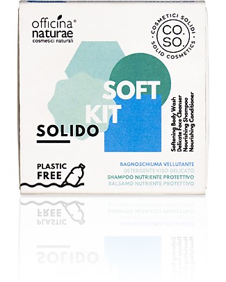Officina Naturae Solid Cosmetics Soft Kit - 4 minisize plastic-free products! Gift Box