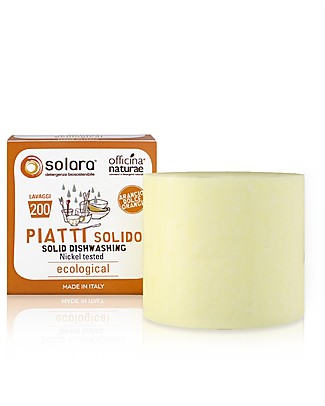 Officina Naturae Solid Washing Up Orange - 180 gr - Plastic-free! Home Cleaning