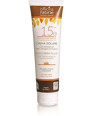 Officina Naturae Sunscreen Fluid SPF 15, Medium Protection - 125 ml Sun Screen