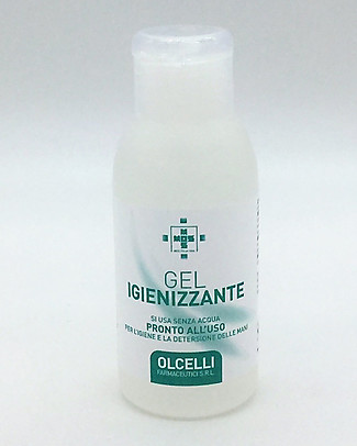Olcelli Farmaceutici S.r.l. Hand Sanitizer Gel with Flip Top Cap - 80 ml - Ideal Outdoor Hand Sanitizers