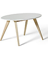 Oliver Furniture Kids Table, Ping Pong range, Oak/White Tables And Chairs