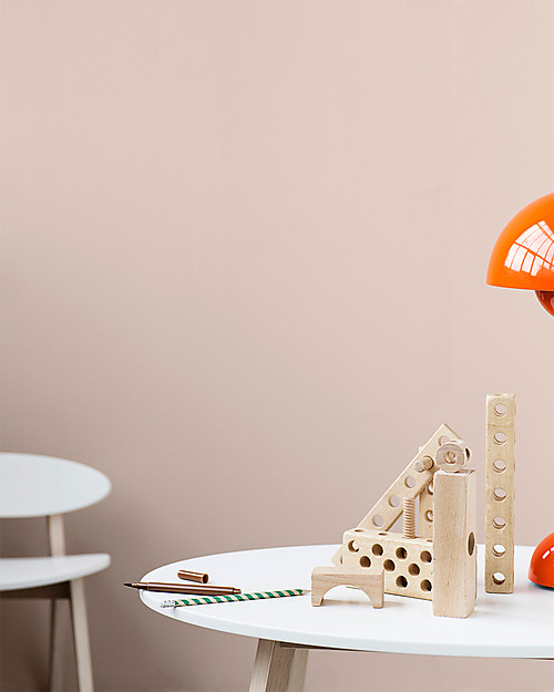 Oliver Furniture Kids Table, Ping Pong range, Oak/White Tables And Chairs