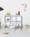 Oliver Furniture Kids Table, Ping Pong range, Oak/White Tables And Chairs