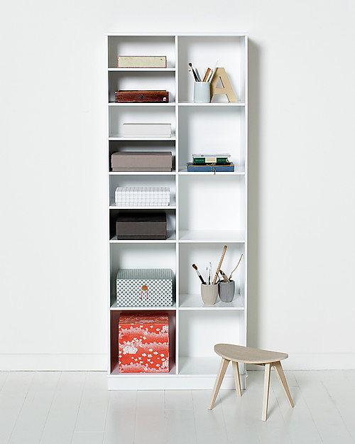 Oliver Furniture Vertical Shelving Unit with Base 2x5, Wood range Shelves