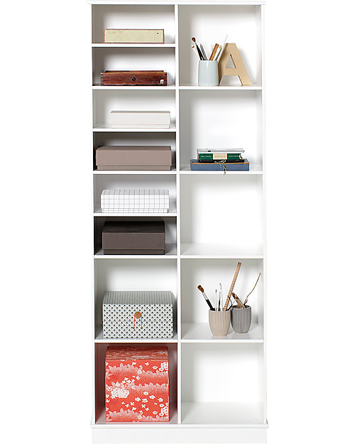 Oliver Furniture Vertical Shelving Unit with Base 2x5, Wood range Shelves