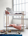 Oliver Furniture Wood Bunk Bed, Oak/End Ladder, 90x200 cm - Convertible with modular structure Convertible Beds
