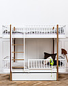 Oliver Furniture Wood Bunk Bed, Oak, Front Ladder, 90x200 cm - Convertible with modular structure Convertible Beds