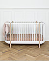 Oliver Furniture Wood Cot, White, 70x140 cm - Convertible with modular structure Convertible Beds