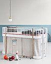 Oliver Furniture Wood Low Loft Bed, Oak, 90x200 cm - Convertible with modular structure Convertible Beds