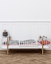 Oliver Furniture Wood Single Bed, Oak, 90x200 cm - Convertible with modular structure Convertible Beds