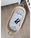 Olli Ella Bayu Baby Changing Basket with Vegan Leather Handles -71x32,4 cm - Handmade! Changing Tables