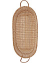 Olli Ella Bayu Baby Changing Basket with Vegan Leather Handles -71x32,4 cm - Handmade! Changing Tables