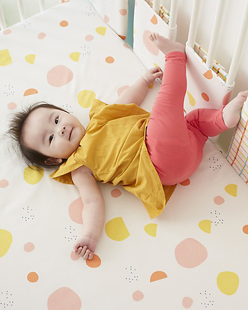 Olli Ella Bumpettes, Individual Cot Bar Bumpers, Terra - 6-pieces pack, 100% Organic Cotton Bumpers