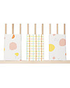 Olli Ella Bumpettes, Individual Cot Bar Bumpers, Terra - 6-pieces pack, 100% Organic Cotton Bumpers