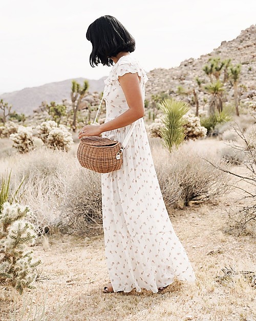 Olli Ella Chari Mama Rattan Basket - Natural - from Bag to Bike Basket! Makeup Bags and Pouches