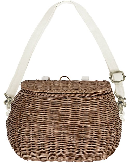 Olli Ella Chari Mama Rattan Basket - Natural - from Bag to Bike Basket! Makeup Bags and Pouches