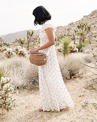 Olli Ella Chari Mama Rattan Basket - Natural - from Bag to Bike Basket! Tote Bags