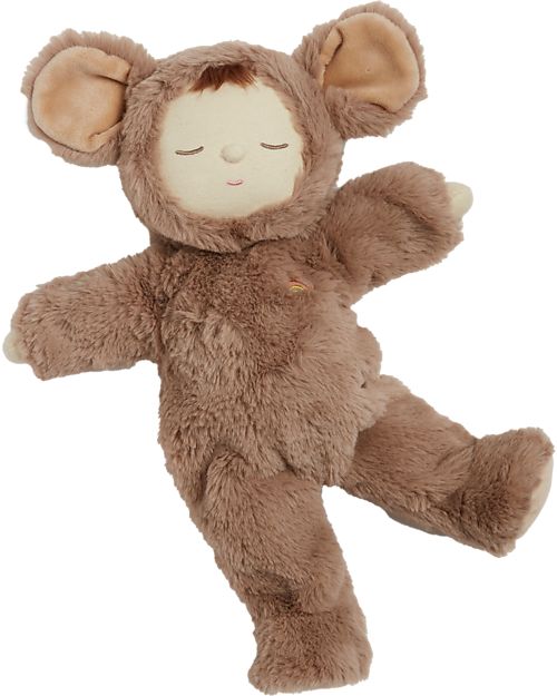 Olli Ella Cozy Dinkum Doll - Mousy Pickle - 37 cm - 100% Cotton - Brownie Dolls
