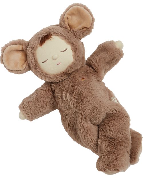 Olli Ella Cozy Dinkum Doll - Mousy Pickle - 37 cm - 100% Cotton - Brownie Dolls