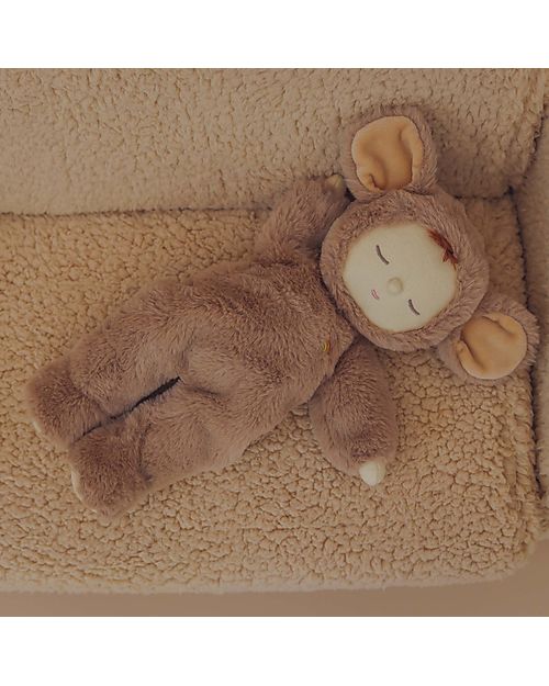Olli Ella Cozy Dinkum Doll - Mousy Pickle - 37 cm - 100% Cotton - Brownie Dolls