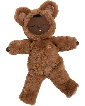 Olli Ella Cozy Dinkum Doll - Teddy Mini - 37 cm - 100% Cotton - Caramel Dolls