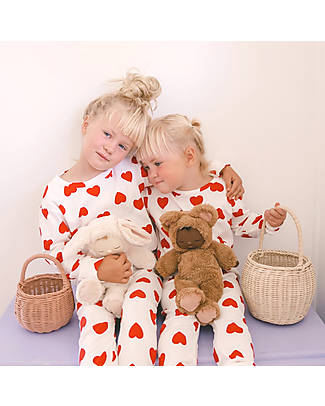 Olli Ella Cozy Dinkum Doll - Teddy Mini - 37 cm - 100% Cotton - Caramel Dolls