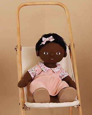 Olli Ella Dinkum Doll Aya Set - Includes Dress and Hair-Bow Dolls Accessories