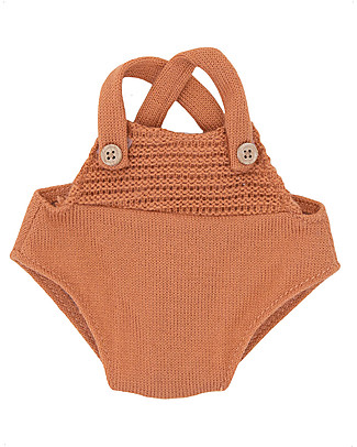 Olli Ella Dinkum Doll Single Romper - Rust Dolls Accessories