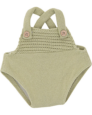 Olli Ella Dinkum Doll Single Romper - Sage Green Dolls Accessories