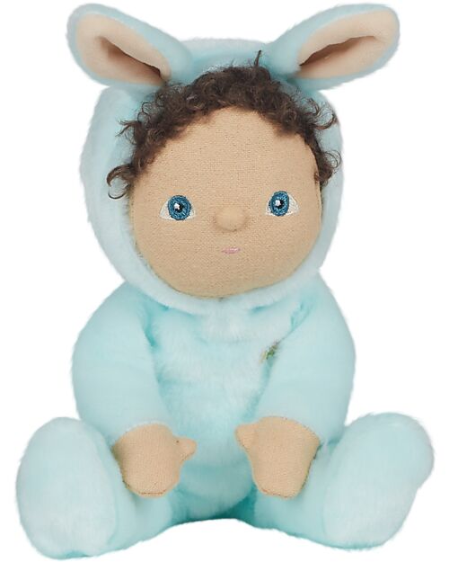 Olli Ella Dinky Dinkum Doll - Basil Bunny - Fluffle Family - Misty Blue Dolls