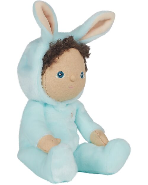 Olli Ella Dinky Dinkum Doll - Basil Bunny - Fluffle Family - Misty Blue Dolls