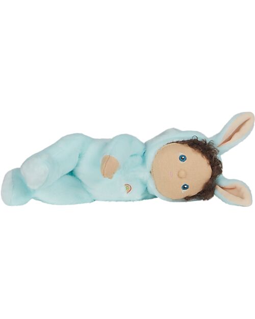 Olli Ella Dinky Dinkum Doll - Basil Bunny - Fluffle Family - Misty Blue Dolls