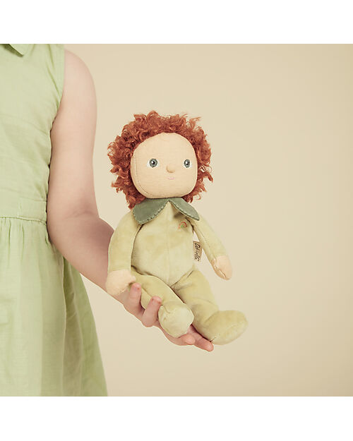Olli Ella Dinky Dinkum Doll - Patty Pear - Green - Soft Cotton Dolls