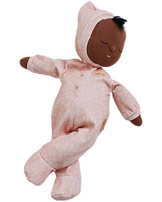 Olli Ella Dozy Dinkum Doll - Mini Daisy - 100% Cotton - Pink Dolls