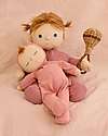 Olli Ella Dozy Dinkum Doll - Moppet - 32 cm - 100% Cotton - Pink Dolls