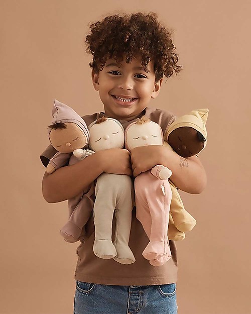 Olli Ella Dozy Dinkum Doll - Pickle - 32 cm - 100% Cotton - Green Dolls