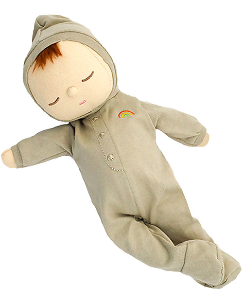 Olli Ella Dozy Dinkum Doll - Pickle - 32 cm - 100% Cotton - Green Dolls