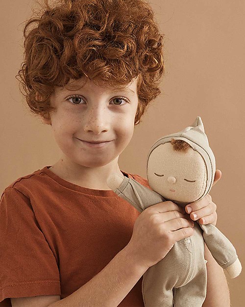 Olli Ella Dozy Dinkum Doll - Pickle - 32 cm - 100% Cotton - Green Dolls