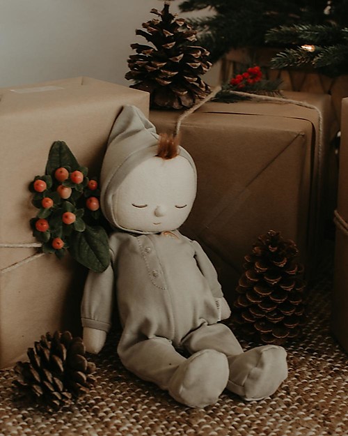 Olli Ella Dozy Dinkum Doll - Pickle - 32 cm - 100% Cotton - Green Dolls