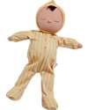 Olli Ella Dozy Dinkum Doll - Pip Stripe - 100% Cotton - Yellow Dolls
