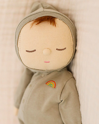 Olli Ella Dozy Dinkum Doll – Pickle – 100% cotton – Green Dolls