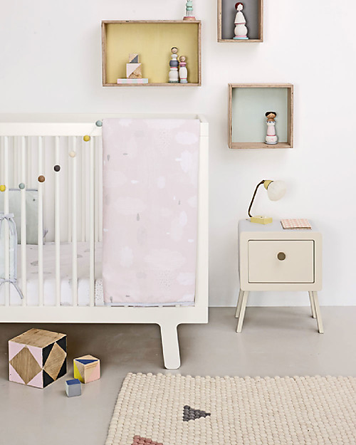 Olli Ella Felt Ball Rugs - Teepee Pink- 100% Wool Carpets