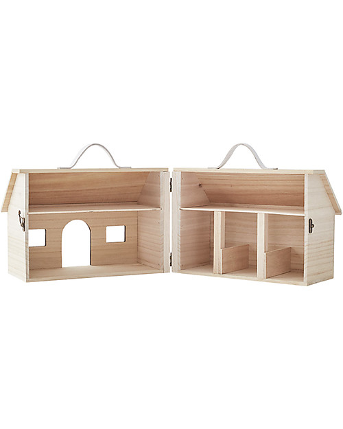 Olli Ella Holdie Barn Natural - Lightweight and Portable Dolls Houses