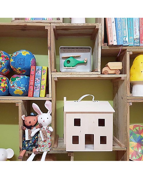 Olli Ella Holdie House, Natural - Lightweight and Portable! Dolls Houses