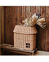 Olli Ella House Shaped Multipurpose Basket - Natural - 100% Rattan Wicker Basket