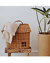 Olli Ella House Shaped Multipurpose Basket - Natural - 100% Rattan Wicker Basket